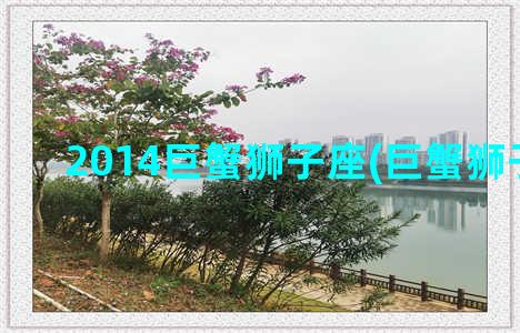 2014巨蟹狮子座(巨蟹狮子配对)