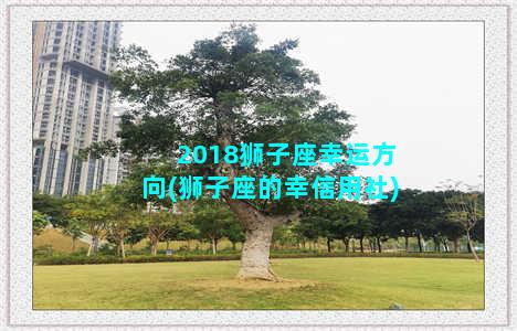 2018狮子座幸运方向(狮子座的幸信用社)