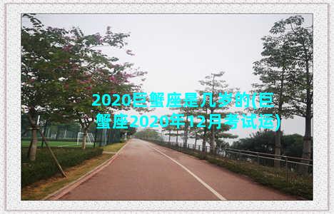 2020巨蟹座是几岁的(巨蟹座2020年12月考试运)