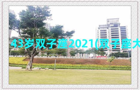 43岁双子座2021(双子座大概多少岁)