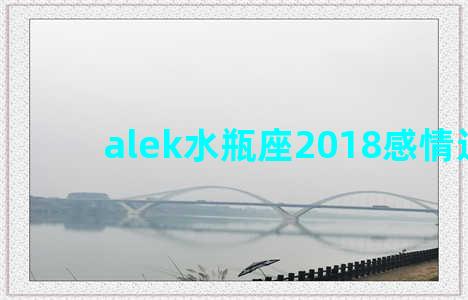 alek水瓶座2018感情运势