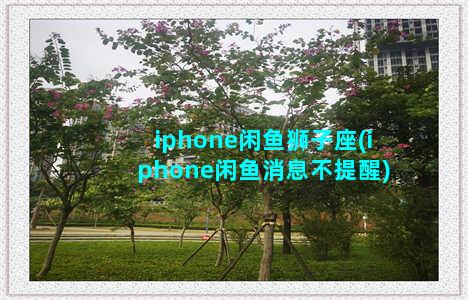 iphone闲鱼狮子座(iphone闲鱼消息不提醒)