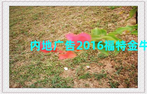 内地广告2016福特金牛座