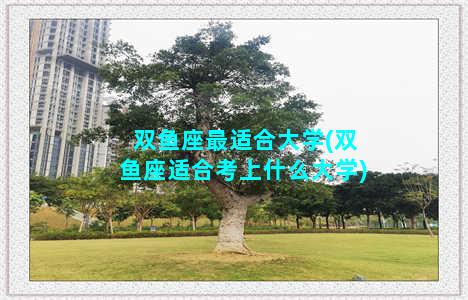 双鱼座最适合大学(双鱼座适合考上什么大学)