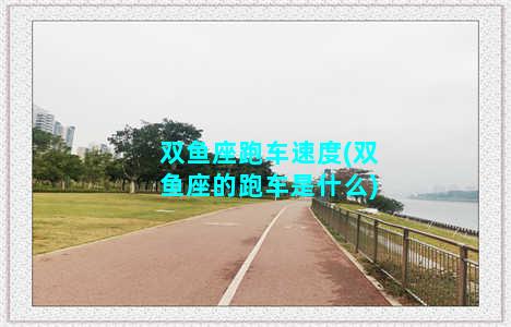 双鱼座跑车速度(双鱼座的跑车是什么)