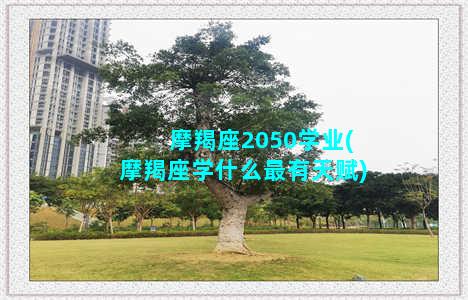 摩羯座2050学业(摩羯座学什么最有天赋)