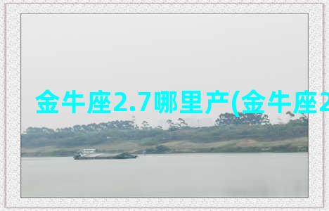 金牛座2.7哪里产(金牛座2.7加速)