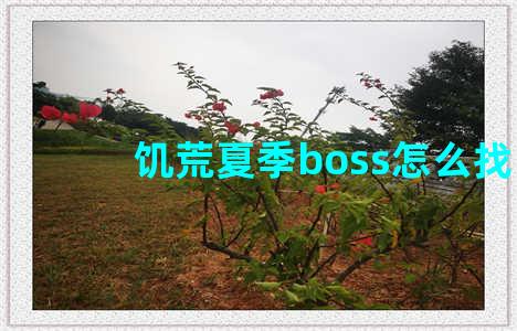 饥荒夏季boss怎么找